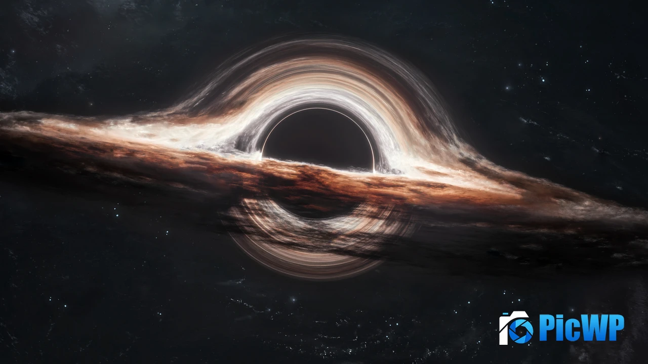 Gargantua black hole Wormhole 4K PC Wallpaper