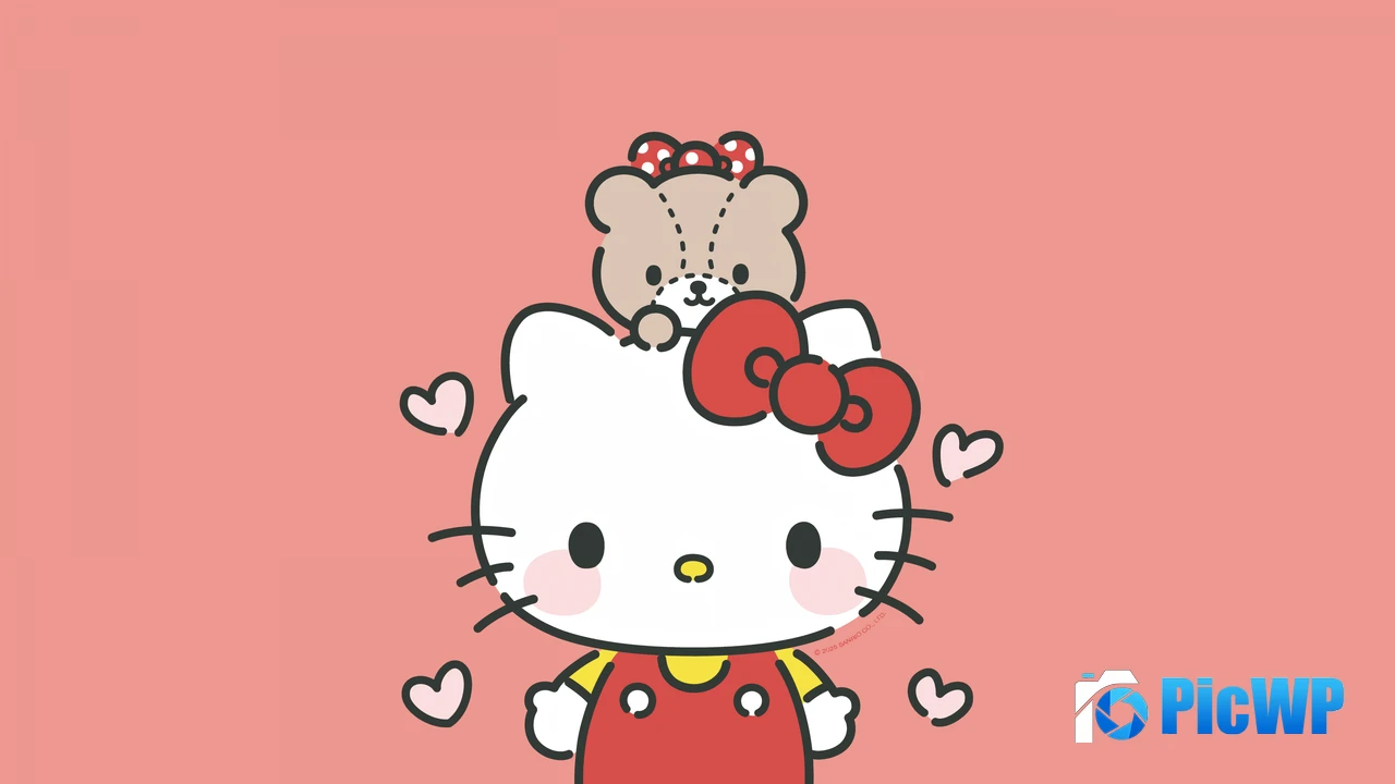 Hello Kitty Kawaii bear 4K PC Wallpaper