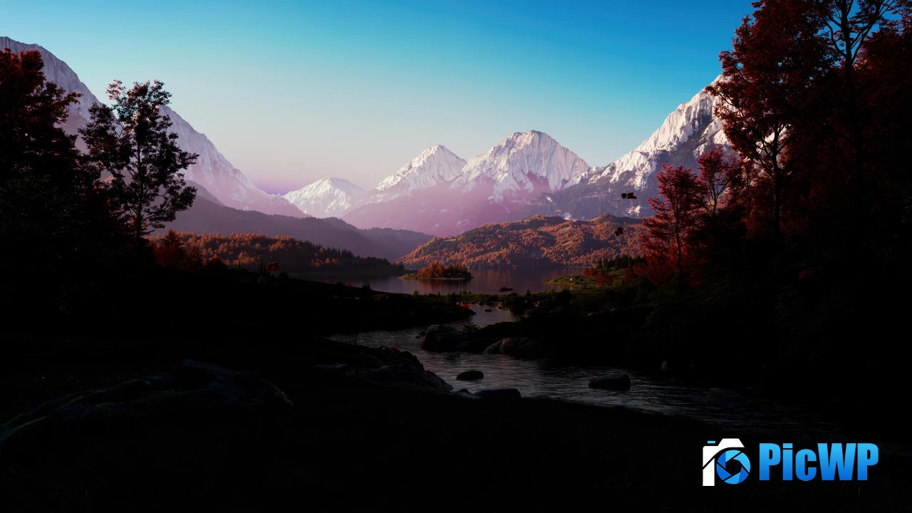 Mountain range Landscape 4K PC Wallpaper