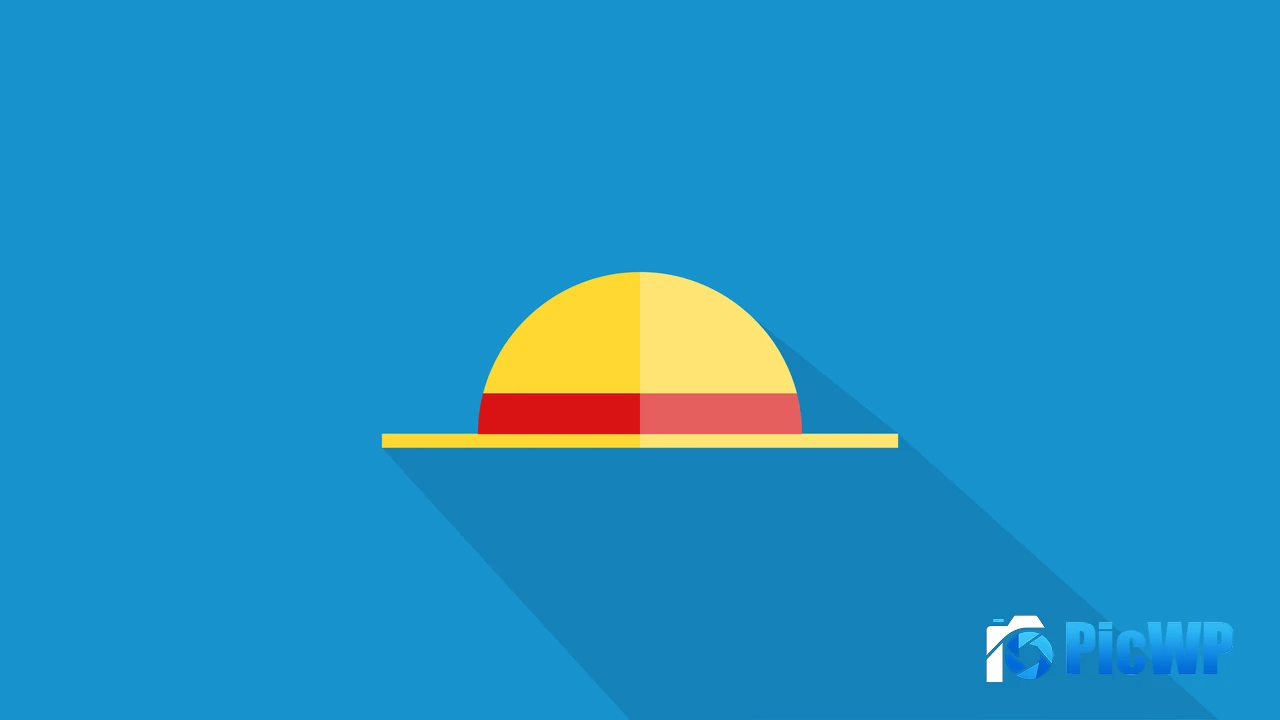 Luffy Straw Hat Minimalist 4K PC Wallpaper