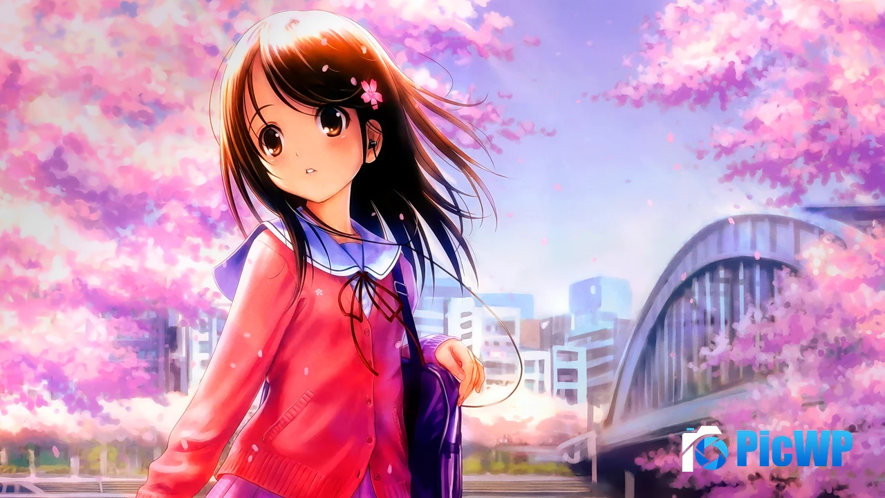 Pretty Anime girl 4K PC Wallpaper