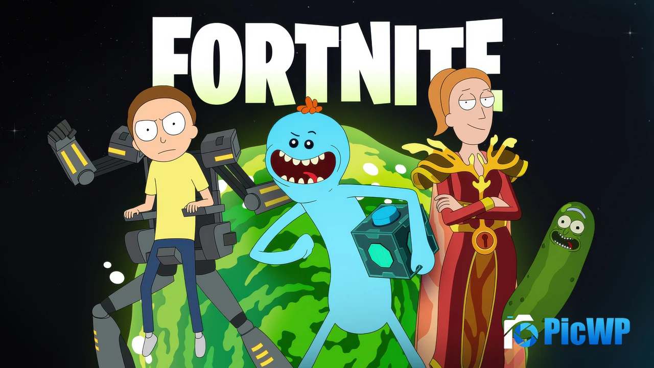 Fortnite Mecha Morty 4K PC Wallpaper