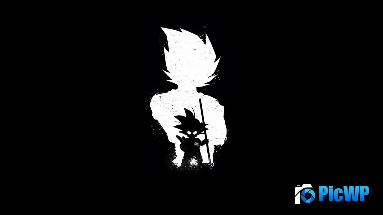 Goku Black and White 4K PC Wallpaper