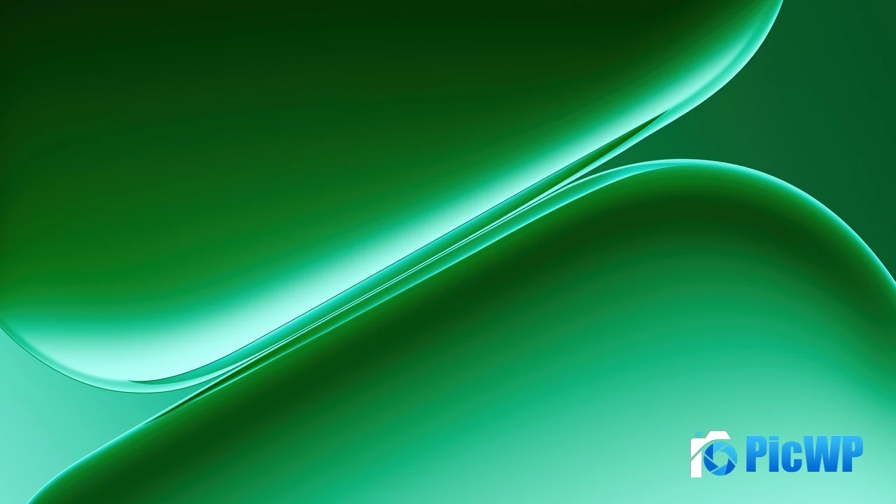 Green abstract Gradient background 4K PC Wallpaper