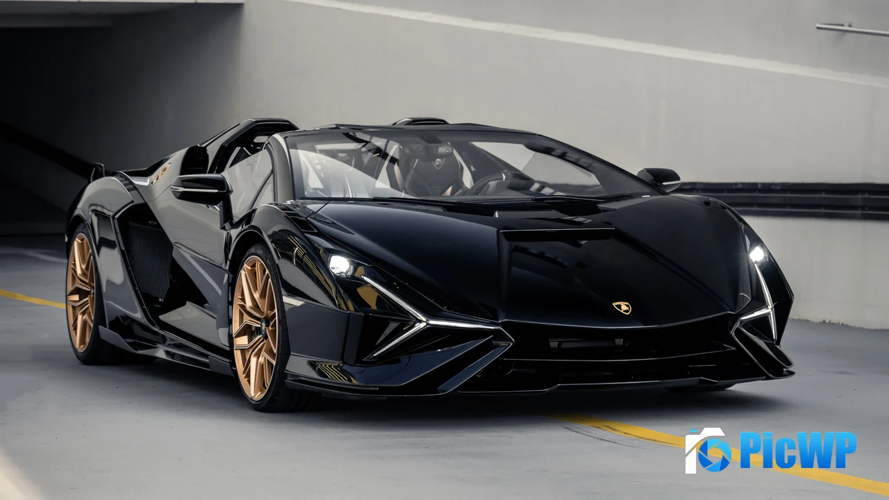Lamborghini Sián Roadster Vertical 4K PC Wallpaper