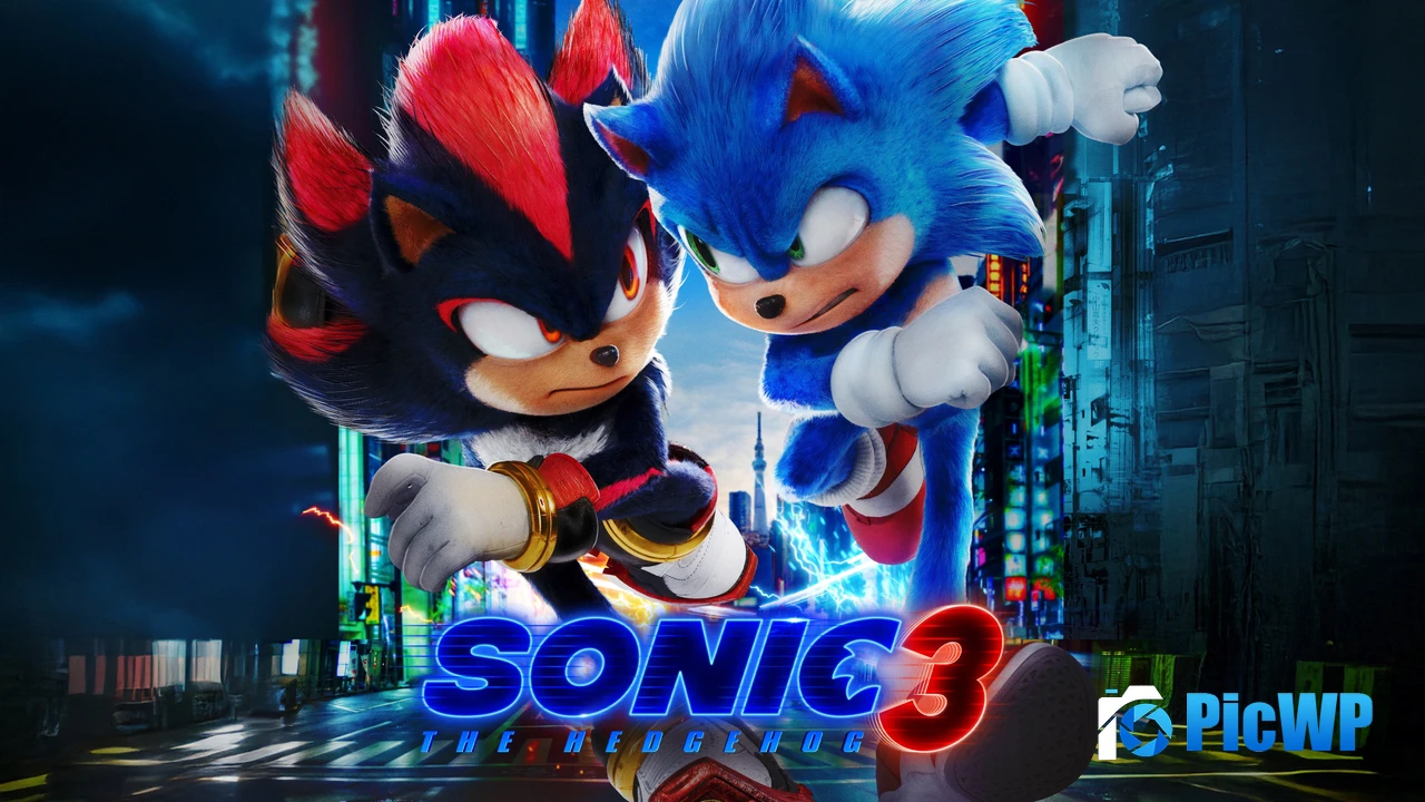 Sonic the Hedgehog 3 Cover Art 4K PC Wallpaper