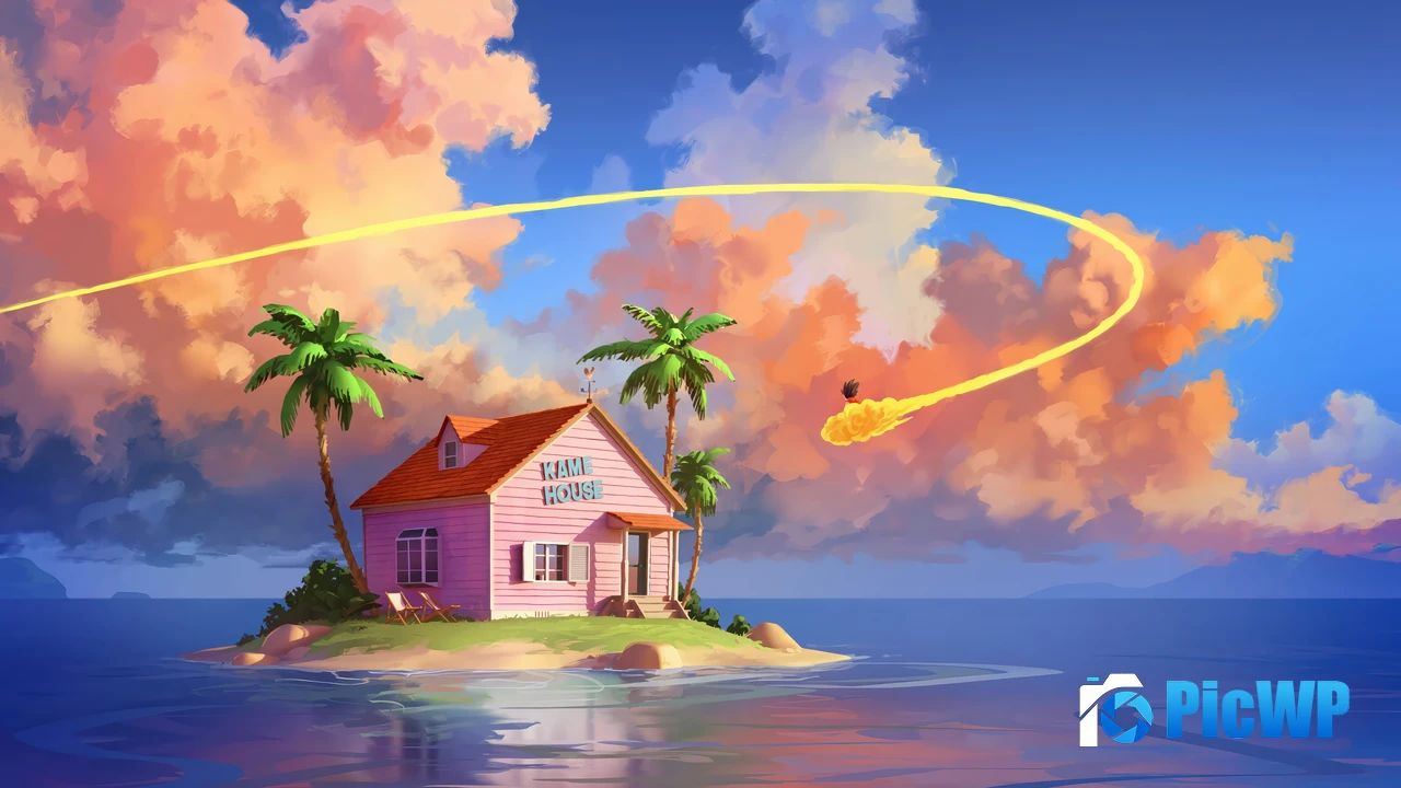 Kame House Dragon Ball Z 4K PC Wallpaper