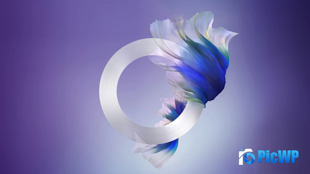 Purply blue Abstract design 4K PC Wallpaper