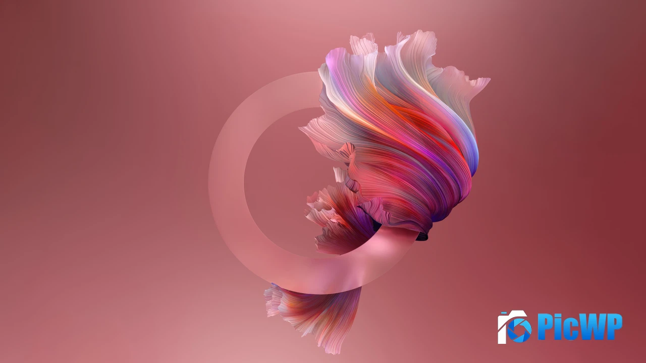 Pastel red Abstract design 4K PC Wallpaper