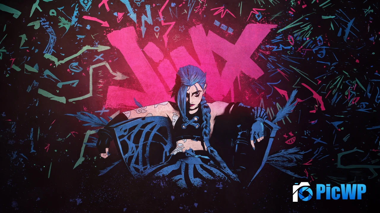 Jinx Graffiti 4K PC Wallpaper