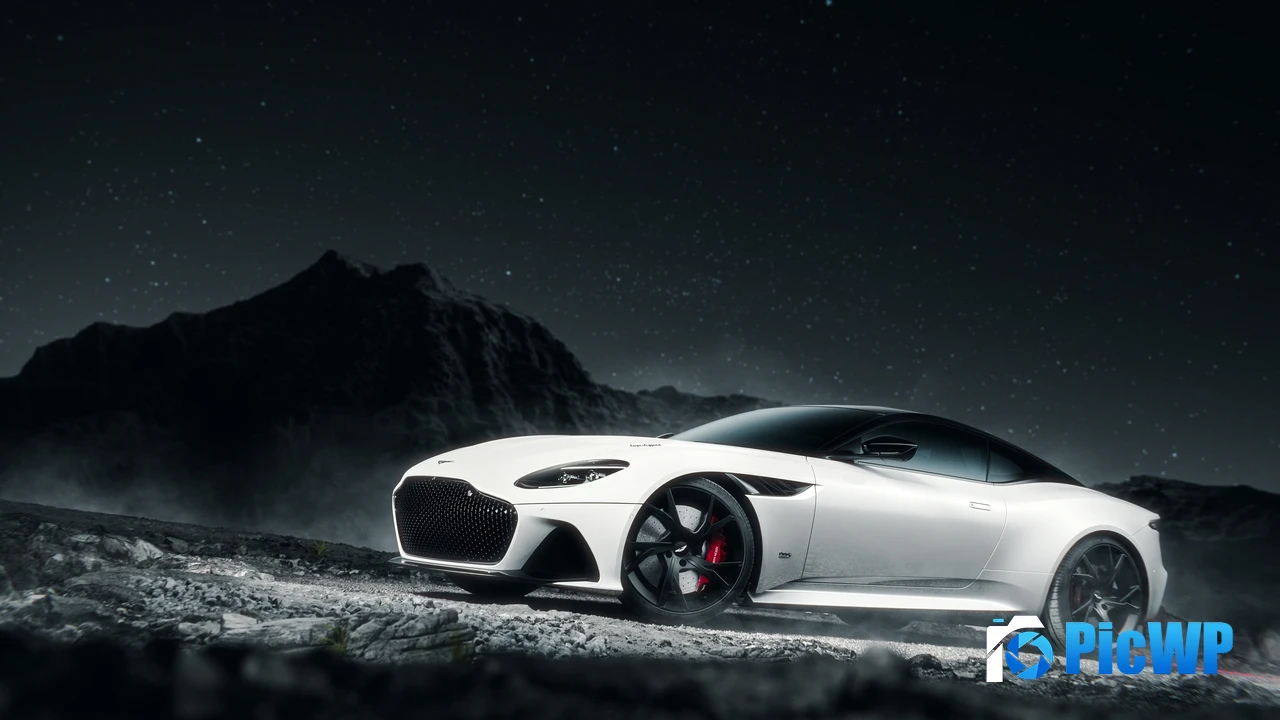 Aston Martin DBS Superleggera Dark aesthetic 4K PC Wallpaper
