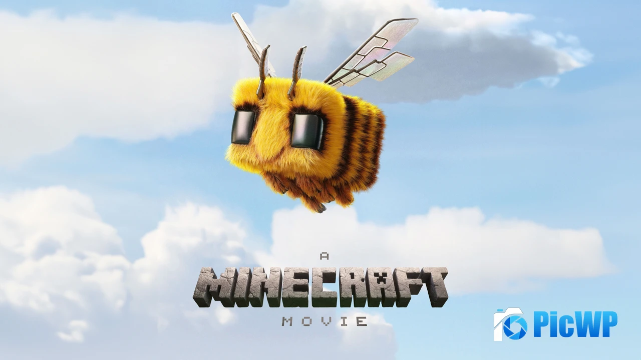 A Minecraft Movie Bee 4K PC Wallpaper
