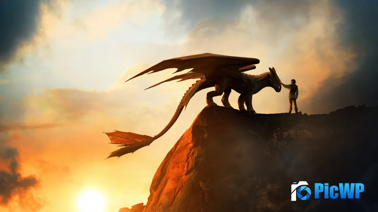 Hiccup Astrid 4K PC Wallpaper
