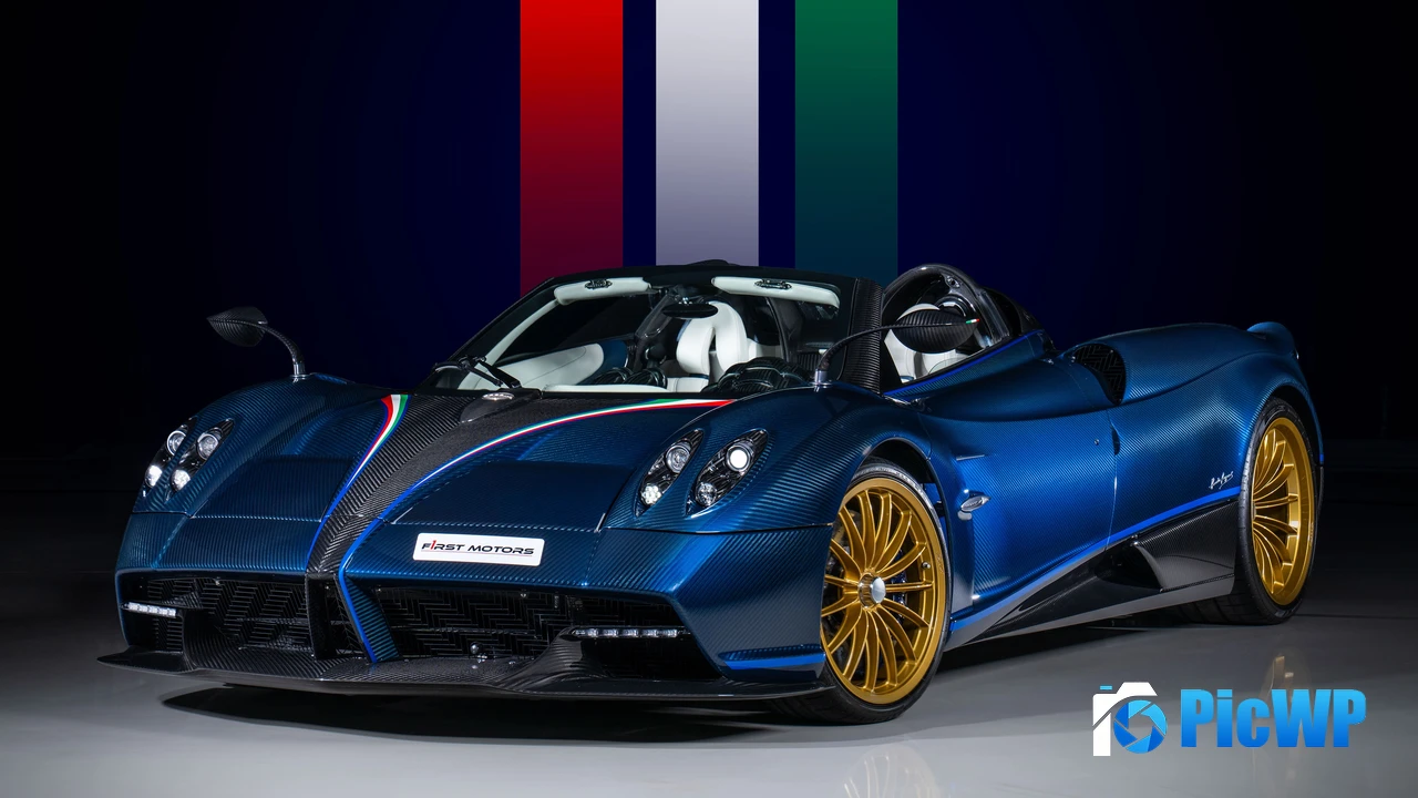 Pagani Huayra Roadster Dark aesthetic 4K PC Wallpaper