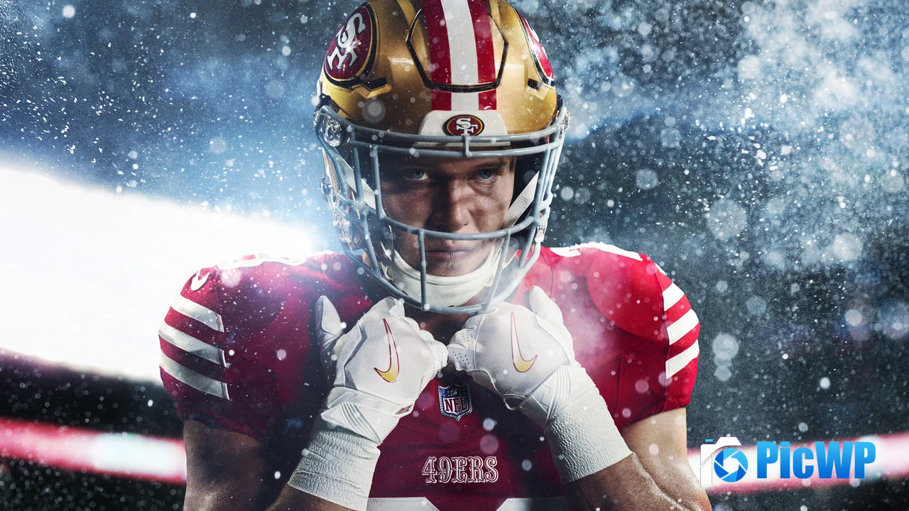 Madden NFL 25 Christian McCaffrey 4K PC Wallpaper