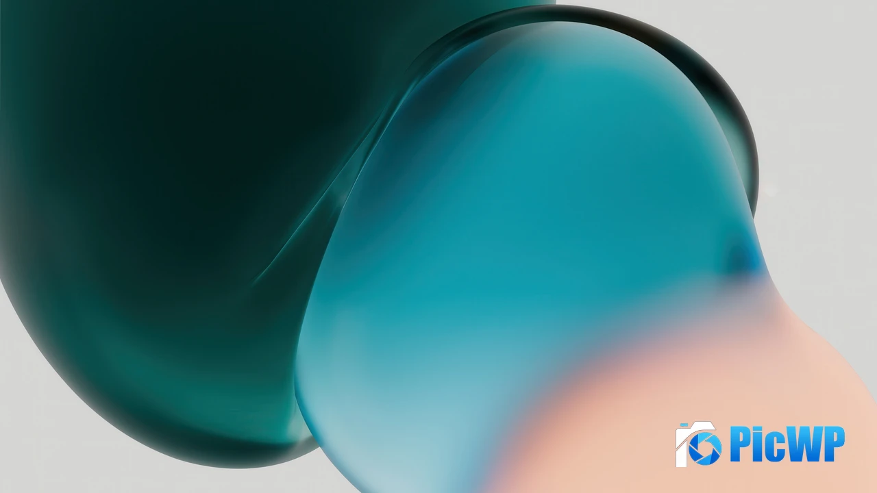 Gradient Abstract Shapes 4K PC Wallpaper