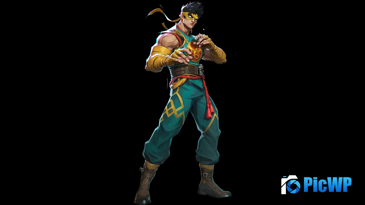 Iron Fist Black background 4K PC Wallpaper