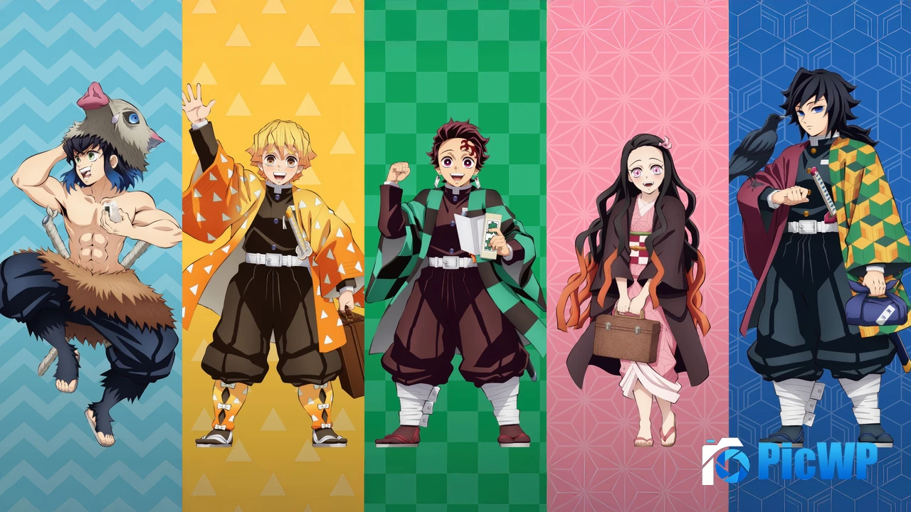 Demon Slayer: Kimetsu no Yaiba Characters 4K PC Wallpaper
