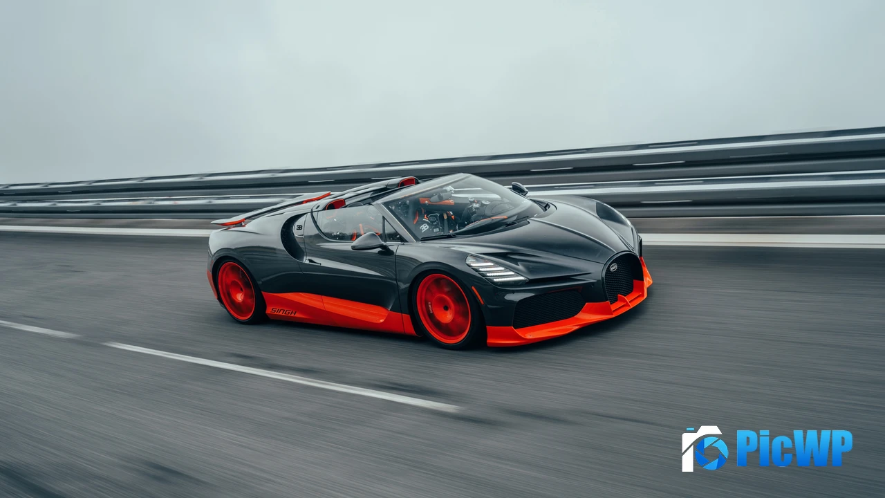 Bugatti W16 Mistral World Record Car 4K PC Wallpaper