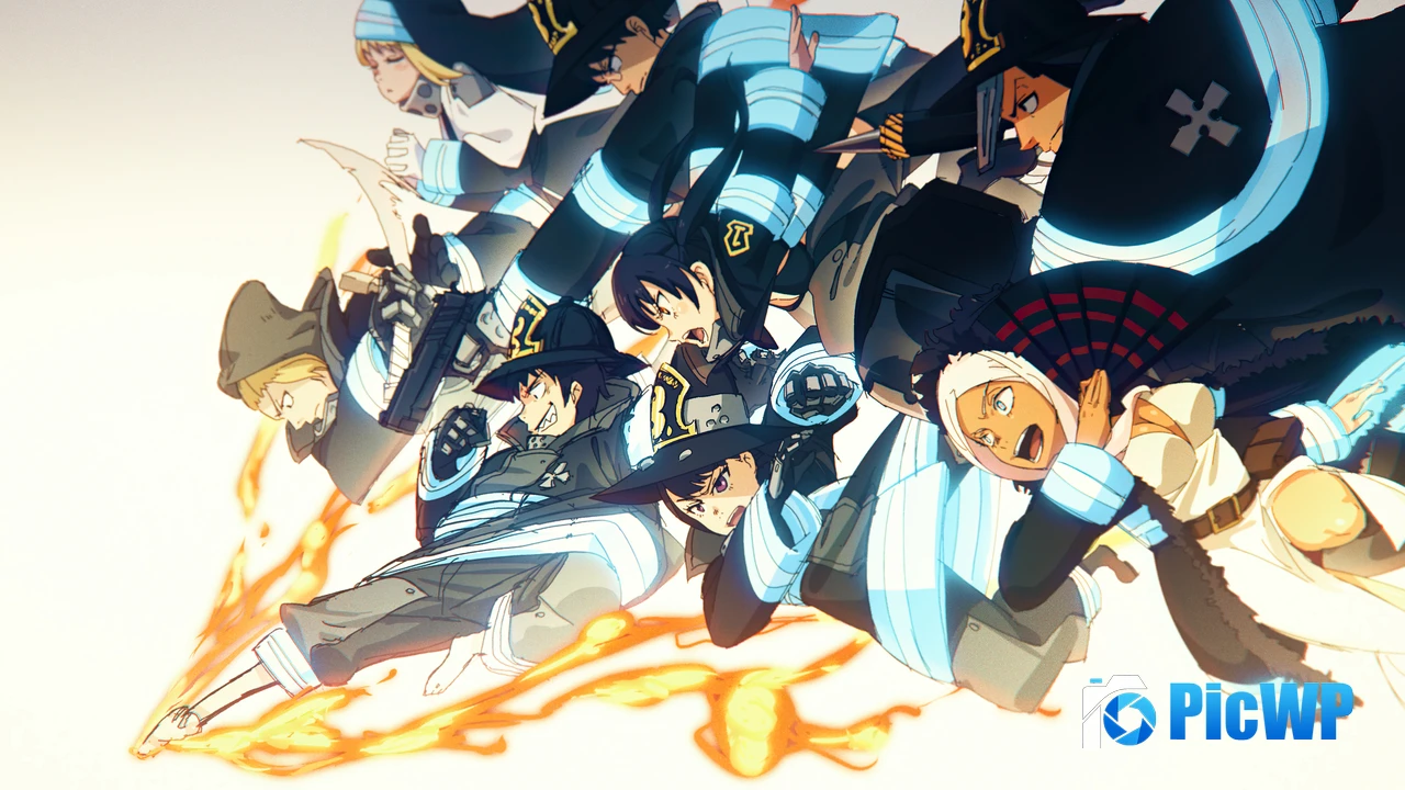 Fire Force Anime poster 4K PC Wallpaper