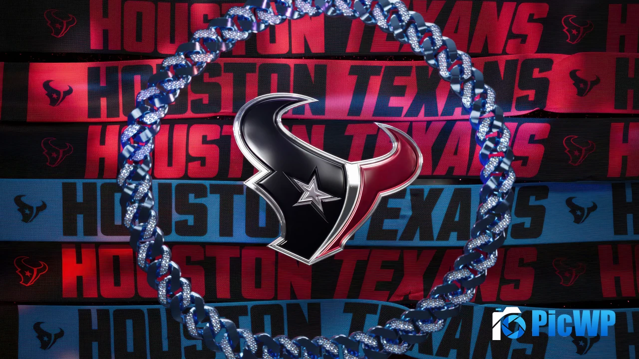 Houston Texans 3D logo 4K PC Wallpaper