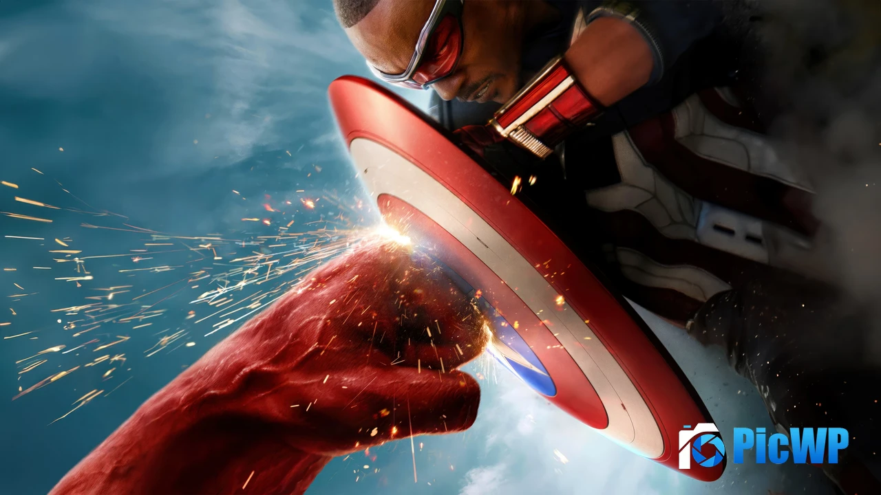 Red Hulk vs Captain America 4K PC Wallpaper