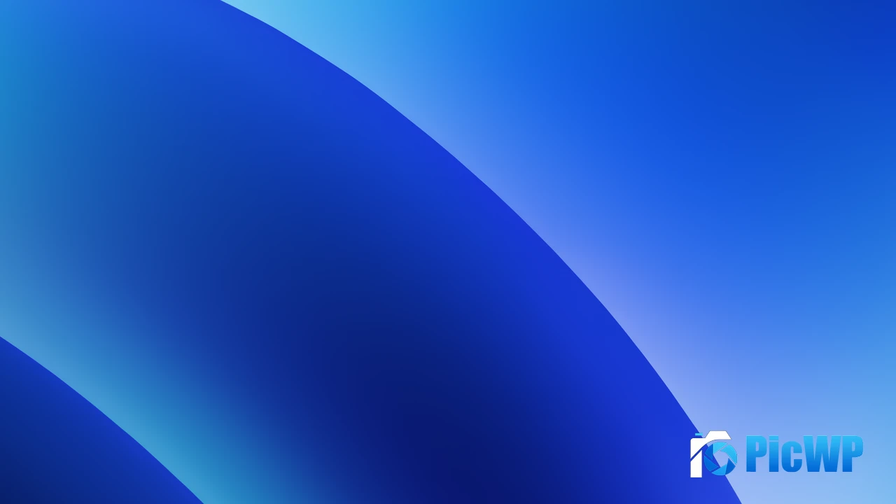 Blue gradient Layers 4K PC Wallpaper