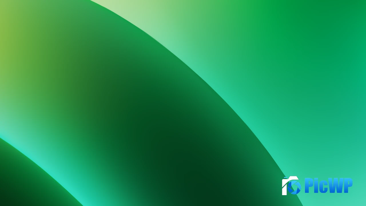 Green Gradient background 4K PC Wallpaper