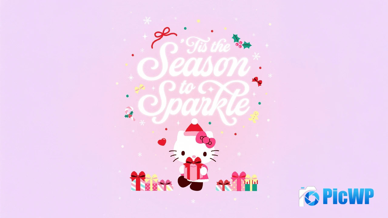 Hello Kitty Christmas gifts 4K PC Wallpaper