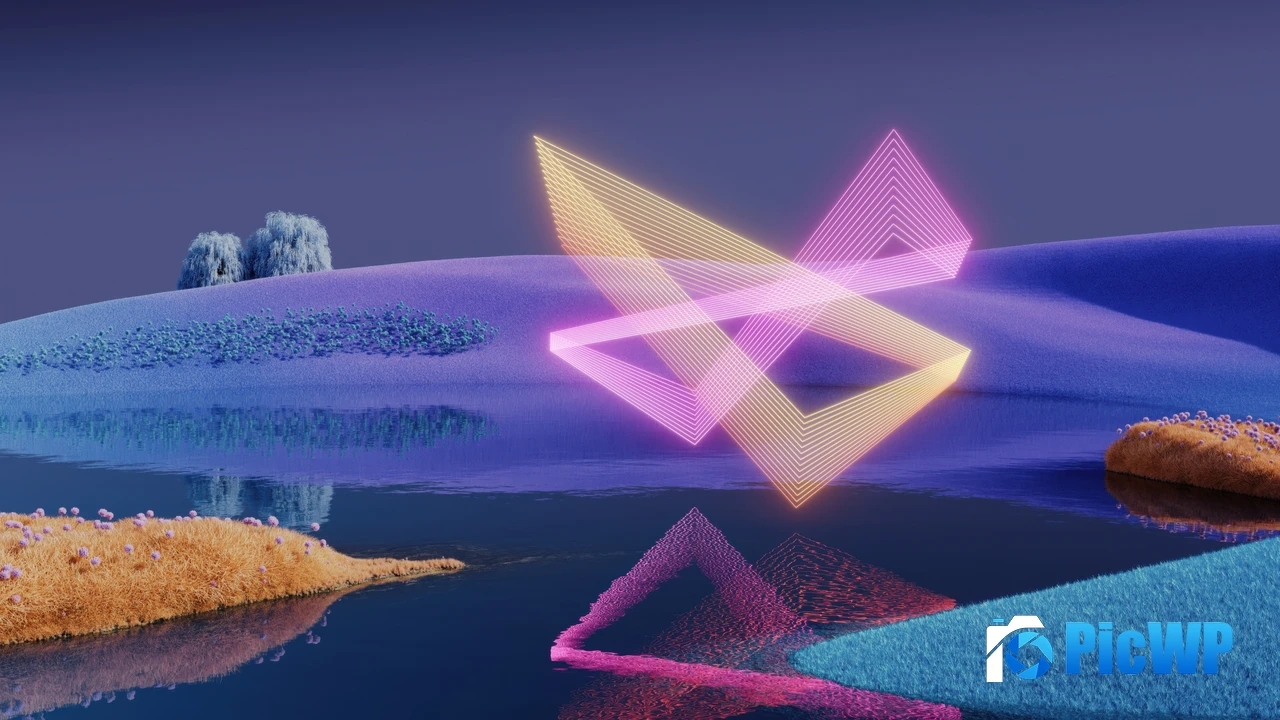 Triangular Reflection 4K PC Wallpaper