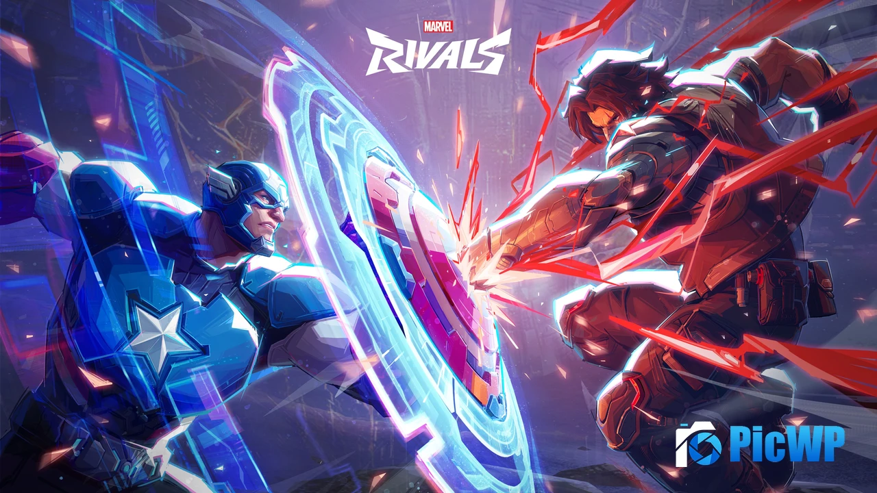 Captain America vs Winter Soldier Marvel Rivals 4K PC Wallpaper