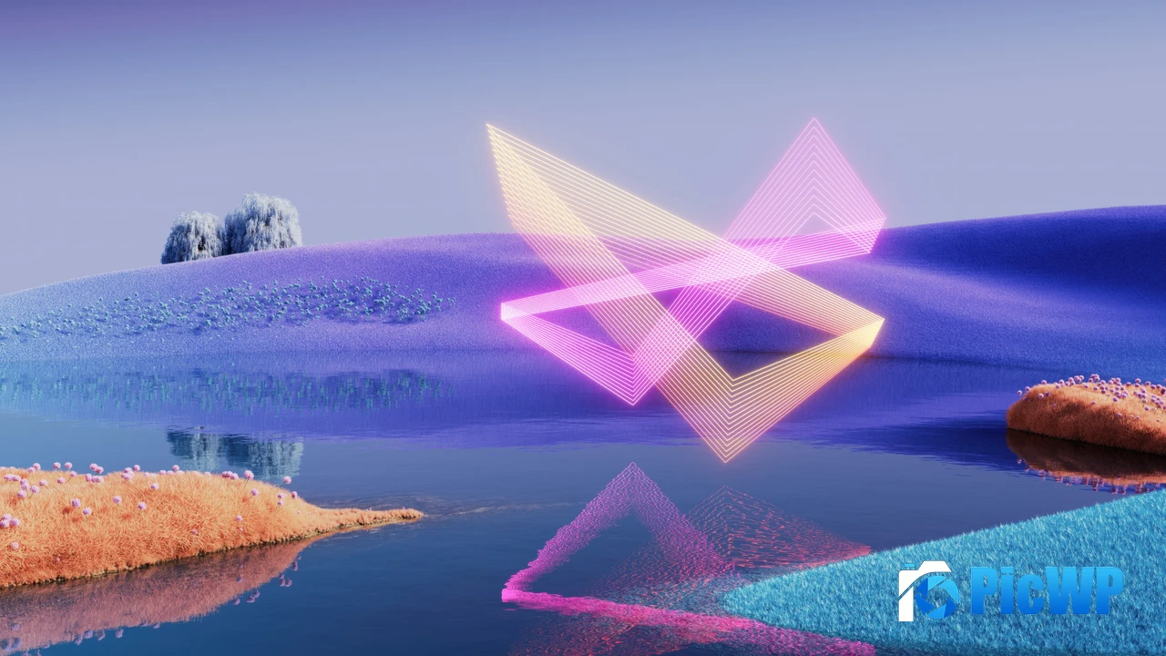 Geometric Reflection 4K PC Wallpaper