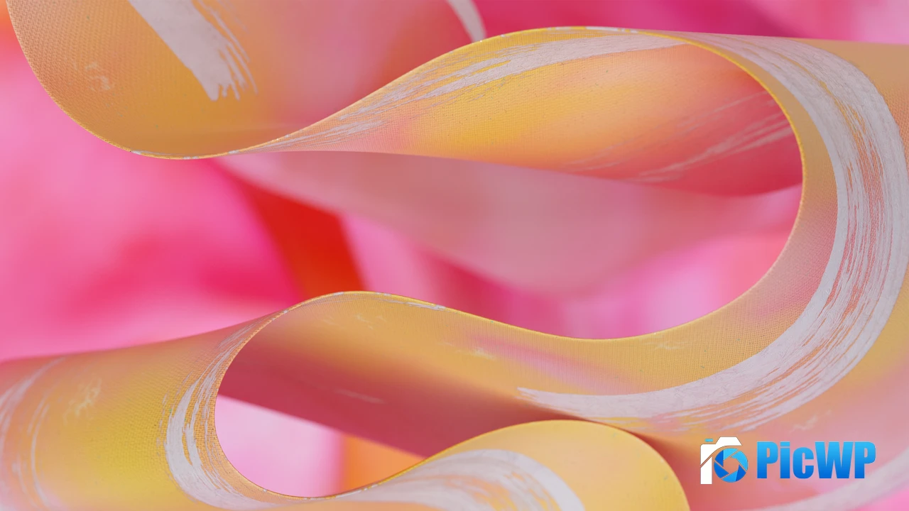 Ribbon Abstract background 4K PC Wallpaper