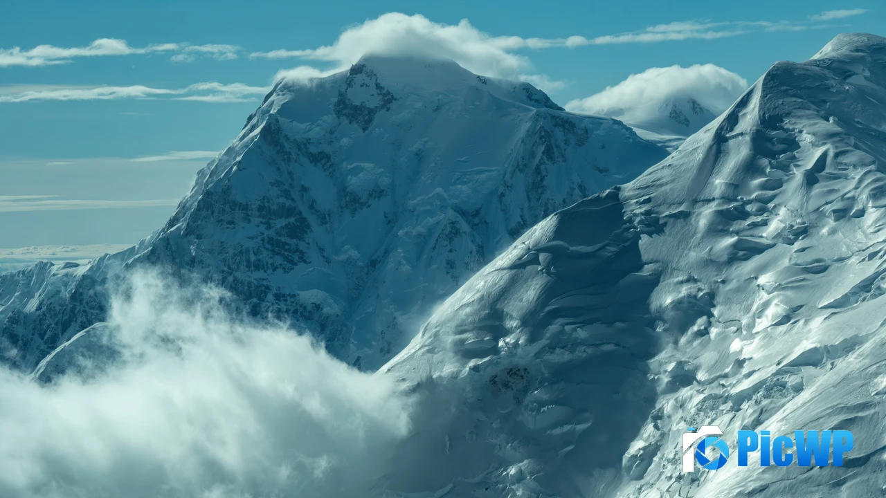 Snowcapped mountains Scenery 4K PC Wallpaper