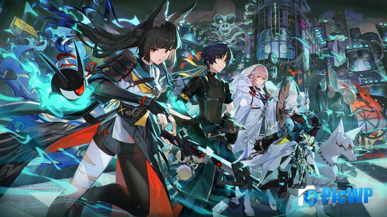 Zenless Zone Zero Halloween art 4K PC Wallpaper
