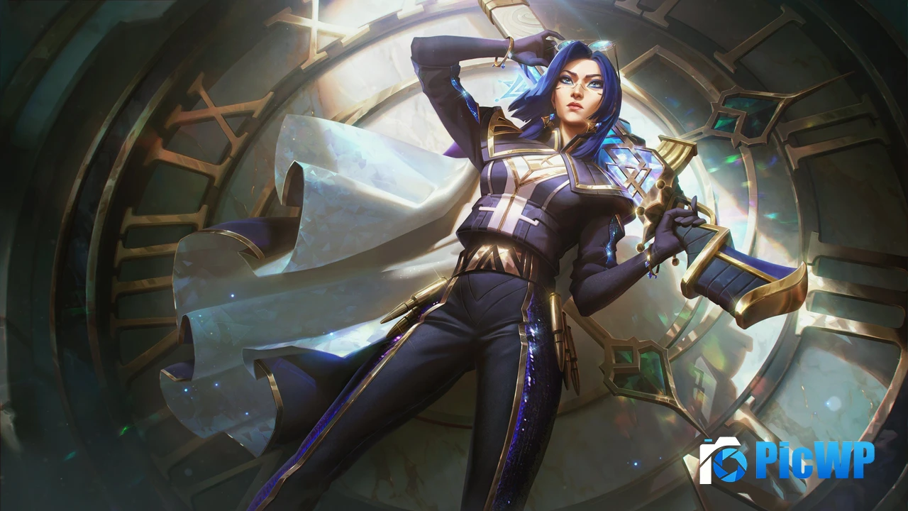 Prestige Commander Caitlyn League of Legends 4K PC Wallpaper