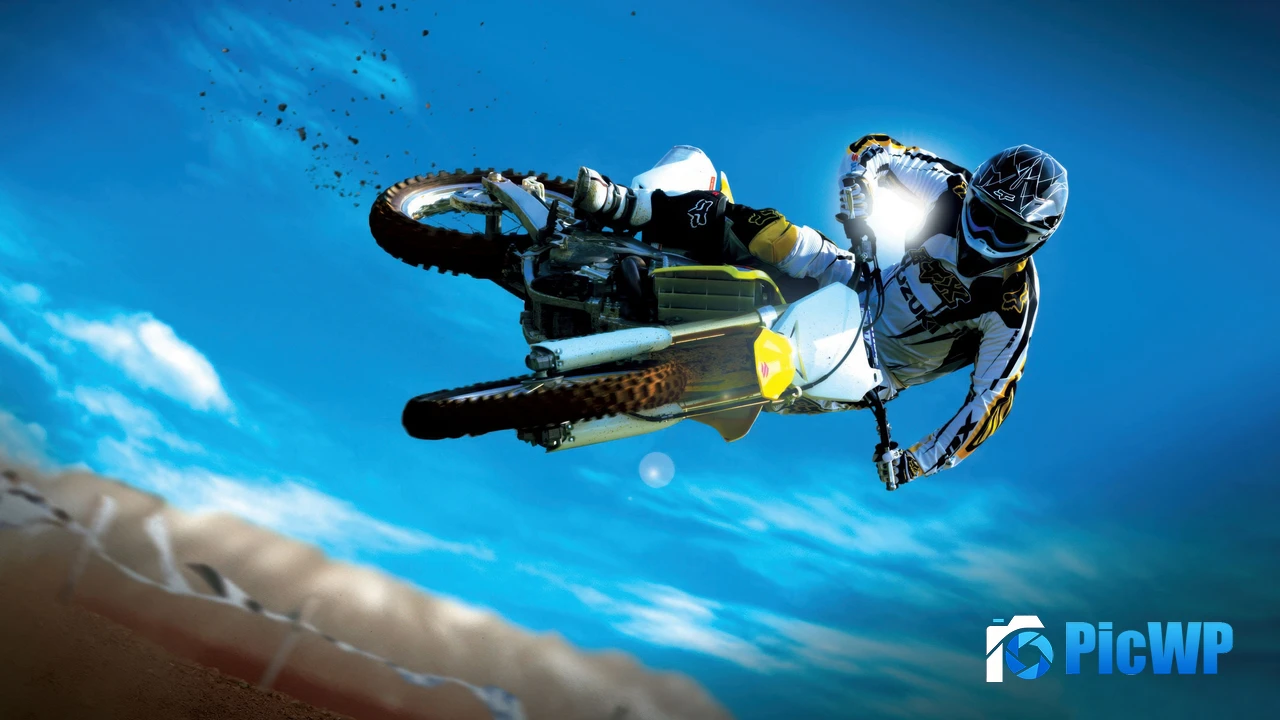 Motocross Stunt 4K PC Wallpaper