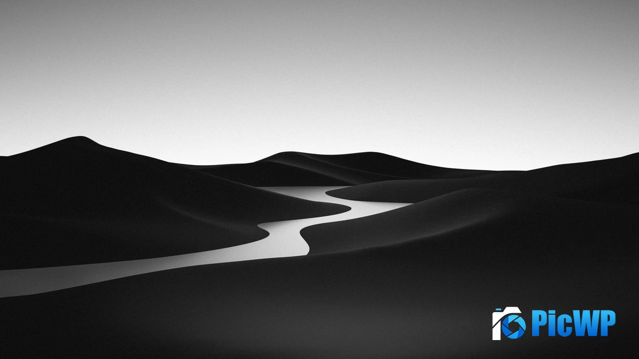 Black and White Landscape 4K PC Wallpaper