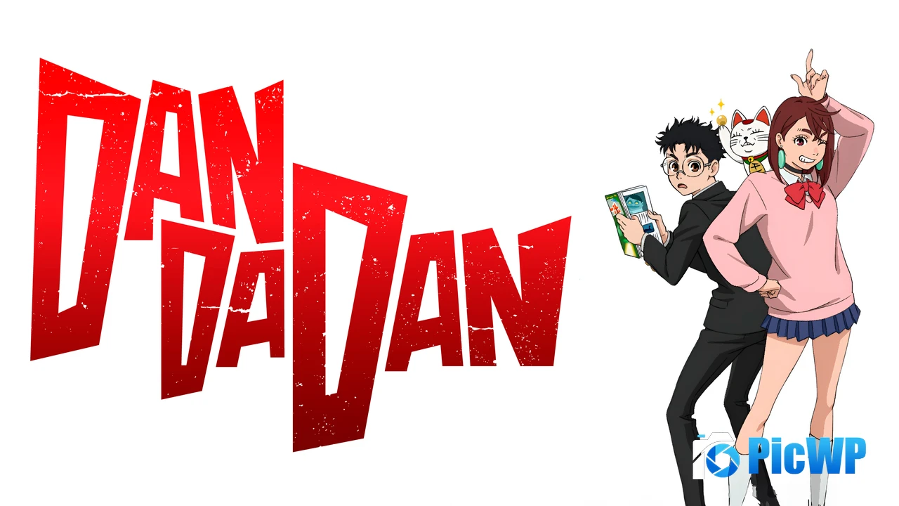 Dandadan White background 4K PC Wallpaper