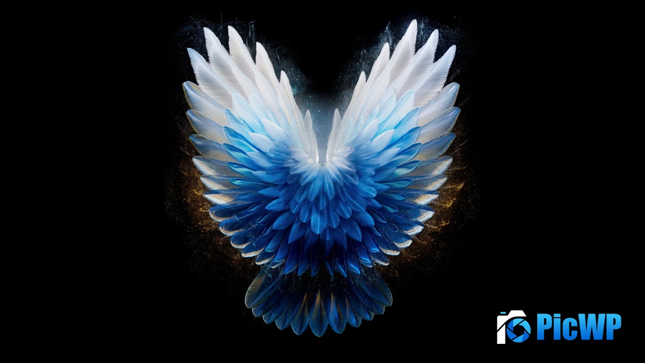 Angel wings AMOLED 4K PC Wallpaper