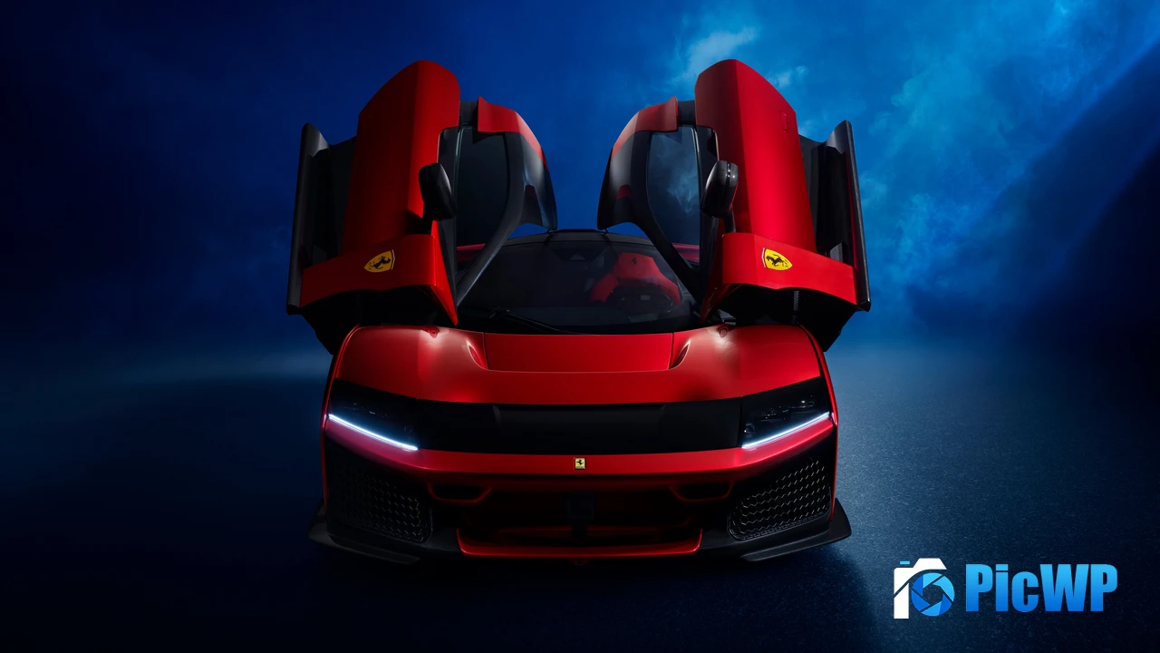 Ferrari F80 Red cars 4K PC Wallpaper