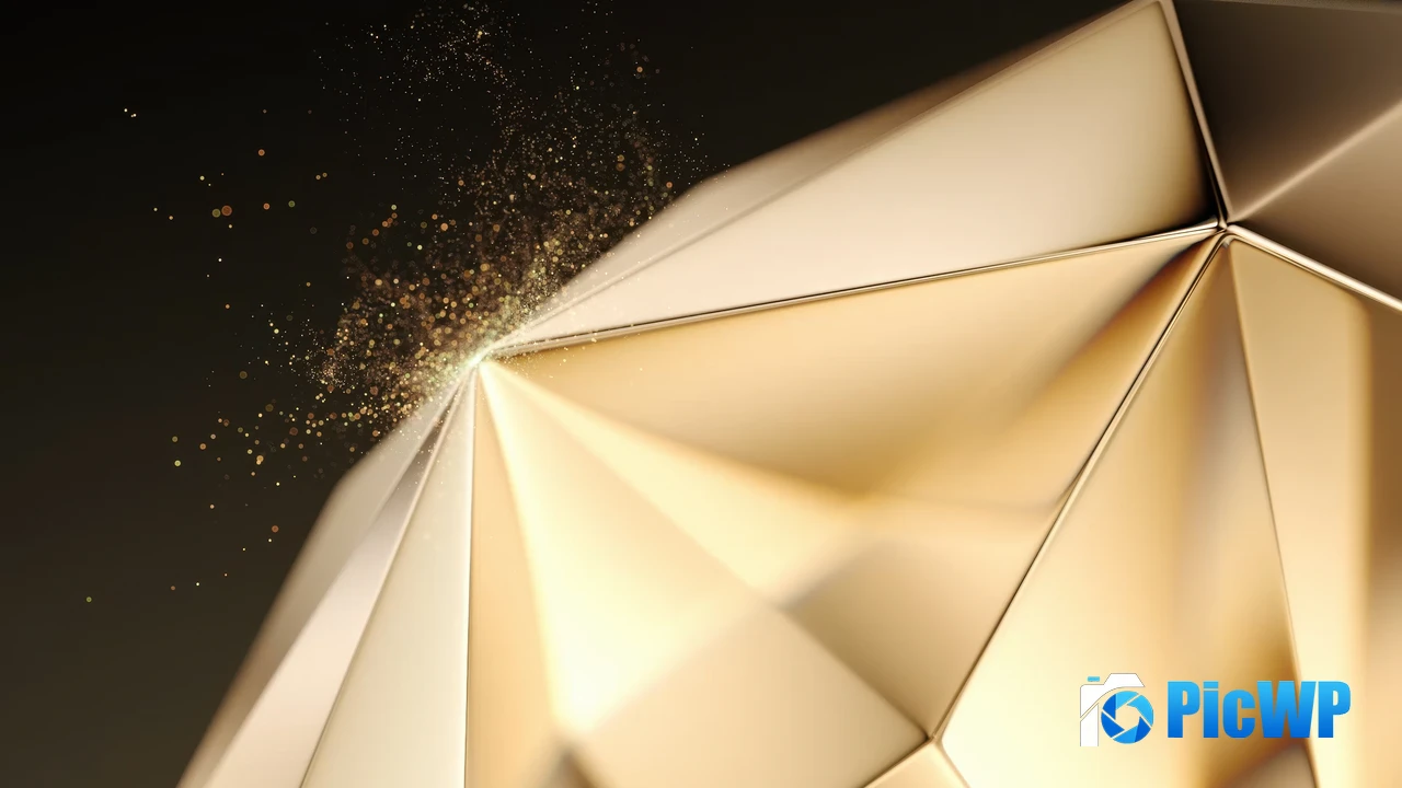 Golden Diamond 4K PC Wallpaper