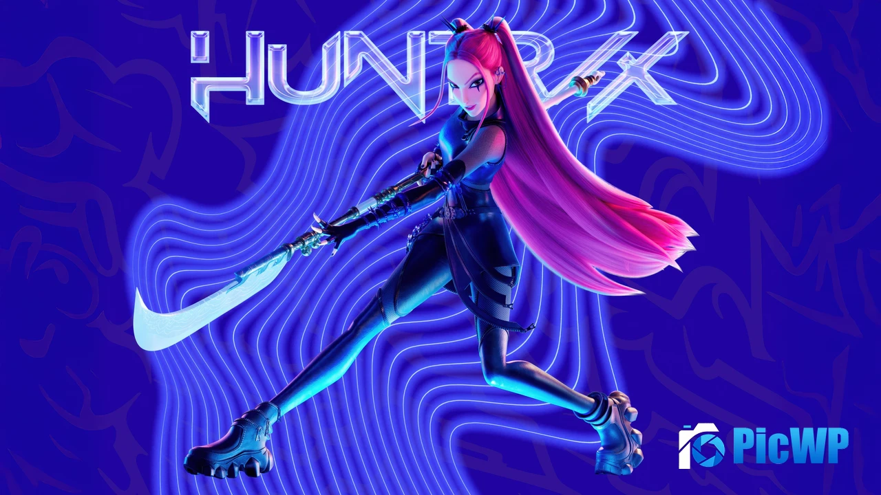 Mira (Huntrix) Blue aesthetic 4K PC Wallpaper