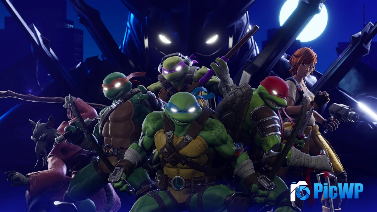 TMNT Fortnite 4K PC Wallpaper