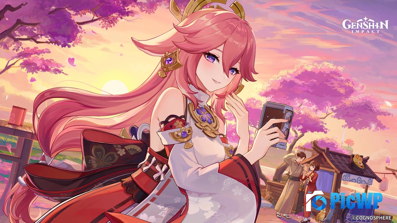 Yae Miko Genshin Impact 4K PC Wallpaper