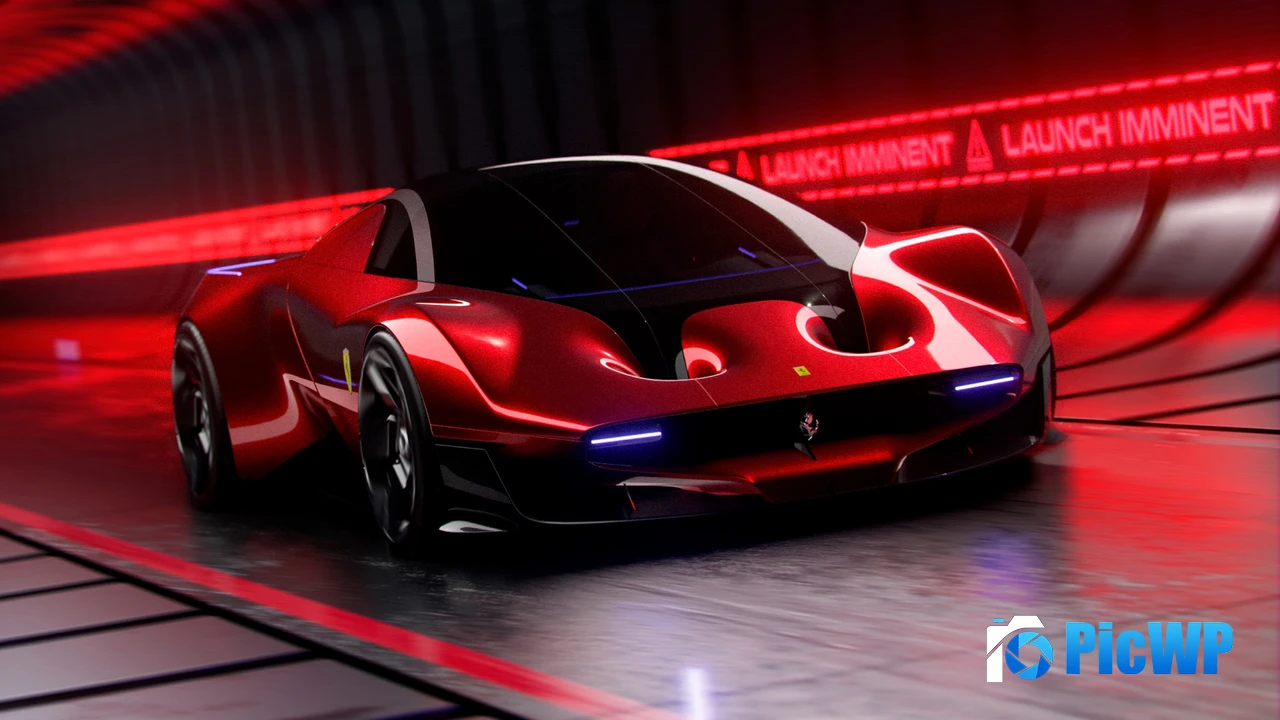 Ferrari Hypercar 10K 4K PC Wallpaper