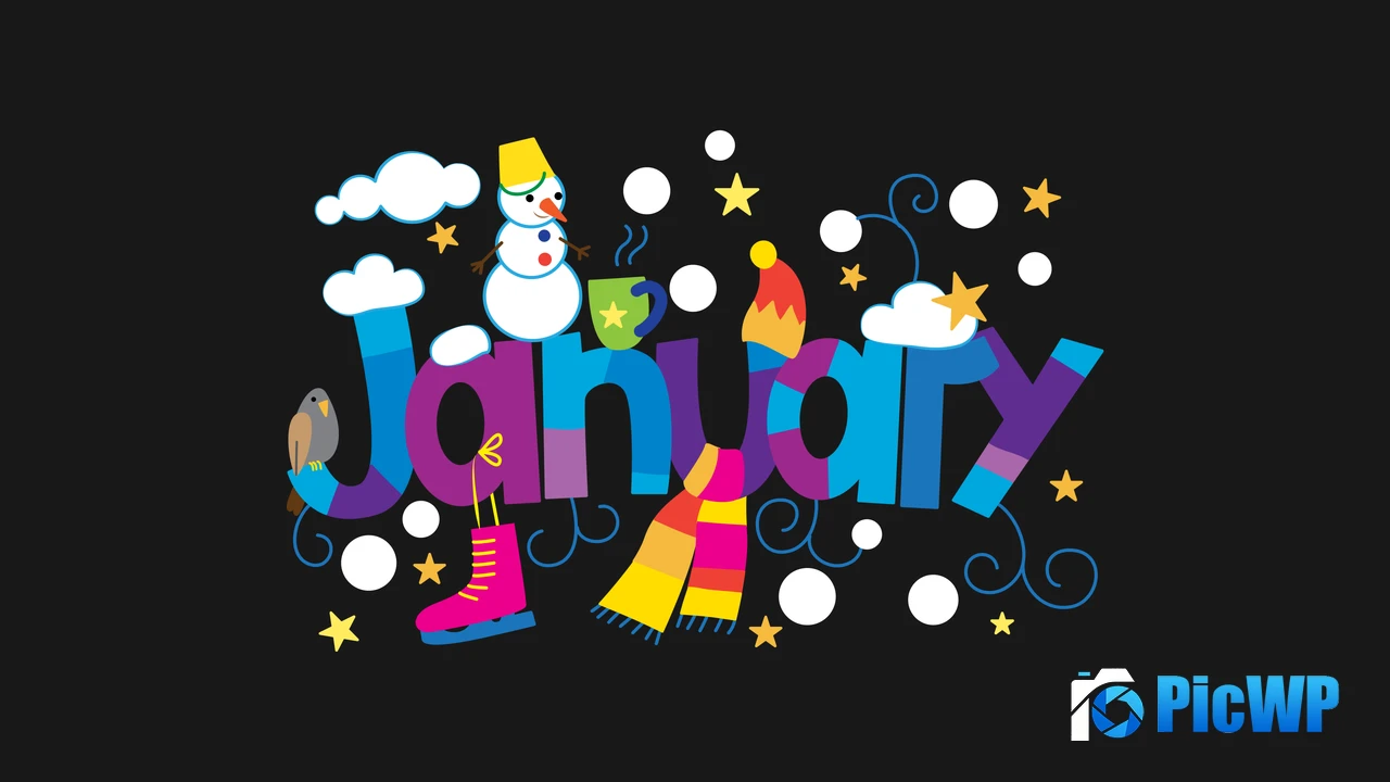 January Illustration 4K PC Wallpaper