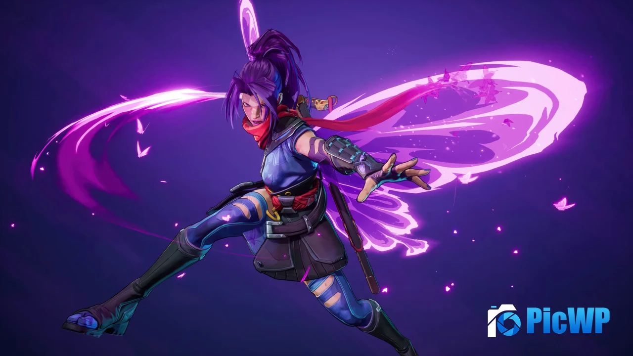 Psylocke Purple aesthetic 4K PC Wallpaper