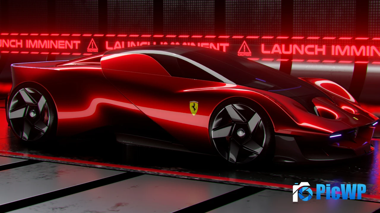 Ferrari Concept Car Ultrawide 4K PC Wallpaper