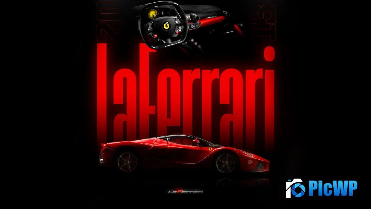 LaFerrari Dark aesthetic 4K PC Wallpaper